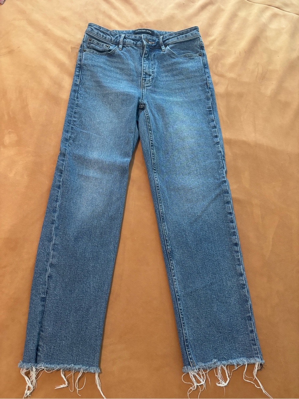 Calvin Klein Jeans Straight-Leg Medium Blue Denim